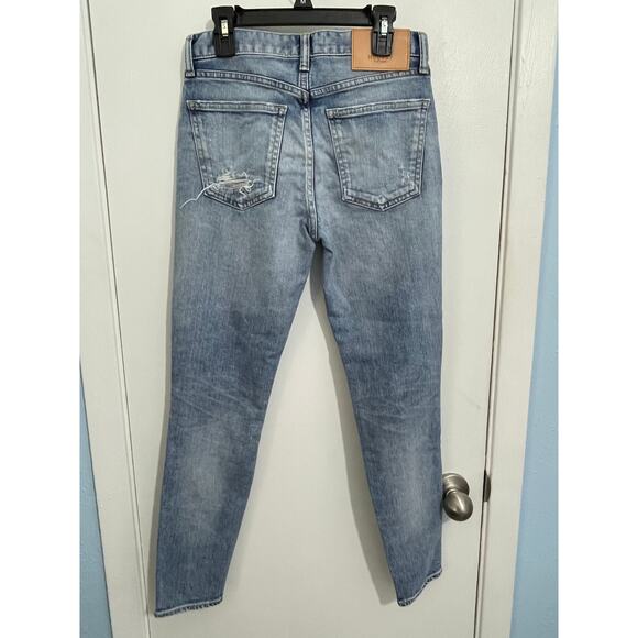 Moussy Vintage Jeans Size 24 MV Ithan Mid Rise Skinny Ankle Slits Festival - Picture 6 of 10